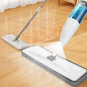 Microfiber Flat Mop Head Stainless Steel Handle Household Floor Cleaning Spray Mop Water Tank Mop