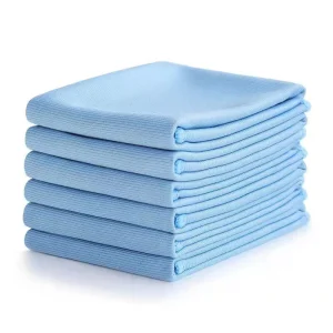 Microfiber Glass Cleaning Cloth Lint Free Quickly Clean Window Glasses Windshields Mirrors and Stainless Steel