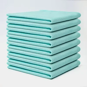 Microfiber Glass Cleaning Cloth Solid Color Towel for Tableware Knife Fork Polishing Water Stains Removal Multi functional