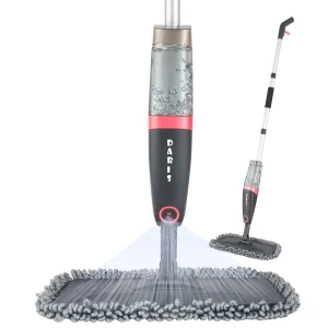 Microfiber Head Magic Floor Cleaning Spray Mop 360 Rotation Wet Mops with Bottle
