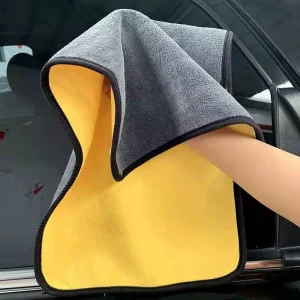 Microfiber High density Custom Logo Coral Fleece 600gsm Strong Absorbent Eco Friendly 30x40cm Car Wash Cleaning Drying Cloth