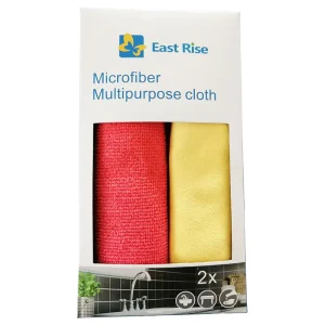 Microfiber Household Cleaning Cloth Set of 2 Different Purpose Color Box Pack