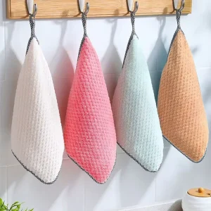 Microfiber Kitchen Cleaning Cloths Professional Washable Lazy Kitchen Nonstick Wiping Rags