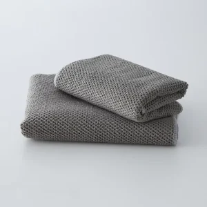 Microfiber Kitchen Towels Corn Kernel Premium Thickened Ultra Soft Absorbent Quick Drying Cleaning Dish Cloths 12”x12” Grey