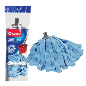 Microfiber Mop Head Replacement Eco Friendly Mop Compatible with Ocedar Cloth Mop Without LOGO for QuickWring Bucket Blue