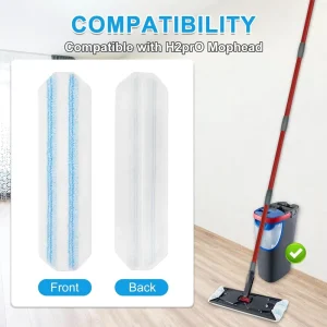 Microfiber Mop Replacement Pads for Ocedar H2prO Flat Mop Rag