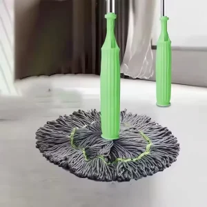 Microfiber Mop with Wringer Long Handle String Wet Floor Mop for Hardwood Vinyl Tile Self Wringing Twist Mop
