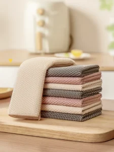 Microfiber New Corn Kernel Cleaning Clothes Durable Kitchen Towels for Cleaning and Drying