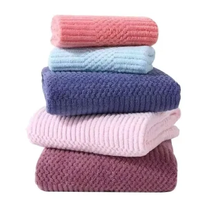 Microfiber Quick Dry Solid Color Face Cloth Makeup Eraser Towel with Custom Logo and Private Label Packaging
