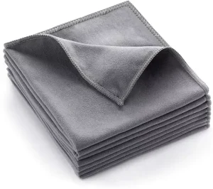 Microfiber Screen Cleaning ClothPremium Double Sided Suede Microfiber Cloths for Glasses Lenses Computer Phone TV