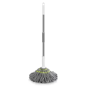 Microfiber Self Wringing Hand Mop for Hardwood and Tile Floor Cleaning