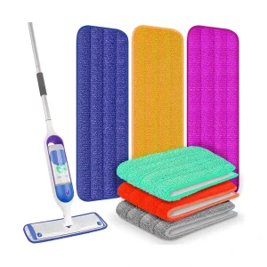 Microfiber Spray Mop for Floor Cleaning 360 Degree Rotating Flat Mop with Reusable Washable Pads Factory Direct