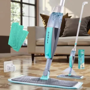 Microfiber Spray Mops Sticky Cloth Wet Dry Flat Floor Mops for Floor Cleaning Houseware Mops Turquoise