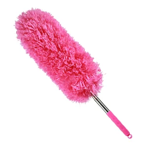 Microfiber Stainless Steel Handle Feather Ceiling Extendable Duster for Household Cleaning