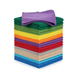 Microfiber Towel Absorbent 300gsm Lint-Free Quick Dry Warp Knitted Window Kitchen Glasses Car Wash Microfiber Cleaning Cloth