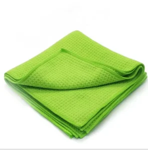 Microfiber Towel Car Waffle Weave 300gsm 40x40cm Car Detailing Microfiber Cleaning Cloth for Window Glass