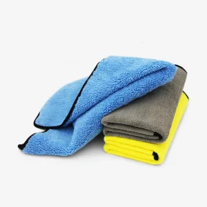 Microfiber Towel Long Short Pile Warp Knitting Edgeless Towel Car Clean Cloth 300GSM Quick Dry Car Kitchen Towel