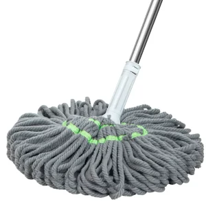 Microfiber Twist Mop Hands-Free Wringing Extra Large Mop Head Rotatable Long Handle Self-twisting Water Mop