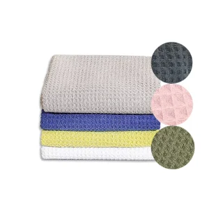 Microfiber Waffle Kitchen Towels Tea Dish Glass Drying Cleaning Cloths Sack Pack Size Color Multifunctional