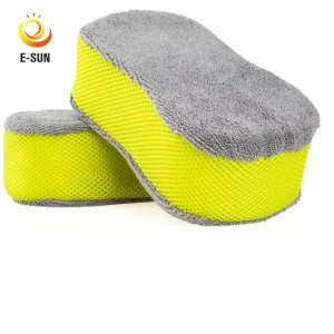 Microfiber Wash Sponge Multi-Purpose Car Cleaning Supplies Microfiber Scouring Pad for Car Wash