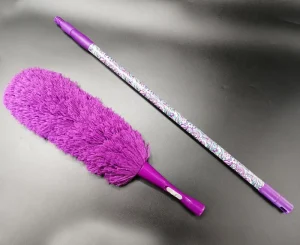 Microfiber duster With PVC Wrapping Telescopic Iron Pole