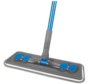 Microfibre Floor Mop Plastic Sweeper for Dust and Wet Dry Cleaning for Kitchen and Bathroom Wall Cleaning with Chenille
