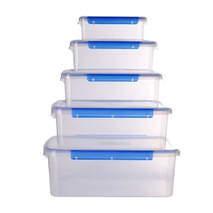 Microwavable Airtight BPA-Free Stackable Plastic Food Containers with Lid