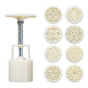 Mid Autumn Green Bean Cake Pastry Mold Comfortable Handle Spring Press No Rust Bakery Tool