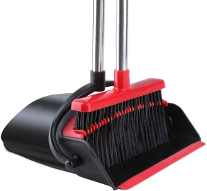 Mini Broom and Dustpan Set White and Green