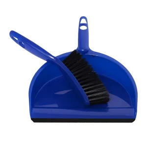 Mini Broom and Dustpan Set with Soft Bristle for Desktop Keyboard Cleaning Modern Plastic Handle