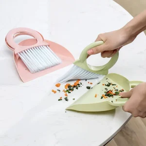 Mini Computer Keyboard Cleaning Brush Whisk Broom Dustpan Set for Office