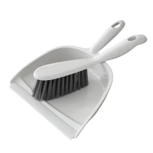 Mini Dustpan and Broom Brush Set with Handle PP Broom Head