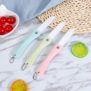 Mini Folding Ceramic Fruit Peeler Paring Knife