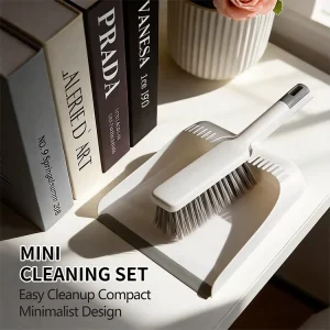Mini Handheld Desktop Cleaning Broom Brush Set Portable Plastic Dustpan with Shovel for Home Use