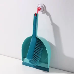 Mini Handheld Plastic Broom and Dustpan Set Soft Bristles Dust Brush Compact Household Cleaner for Desks and Tabletops
