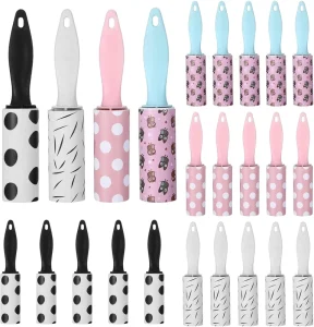 Mini Lint Roller for Pet Hair and Clothes Travel Size Sticky Removers for Travel Gift Bags Furniture Car Seat