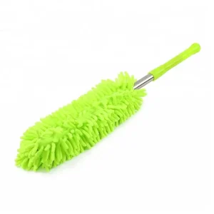 Mini Microfiber Extendable Dusting Brush Hand Washable Chenille Duster Flexible Telescoping Stainless Steel Ellipse Head Car