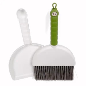 Mini Modern Plastic Broom Dustpan Set Soft Bristles Desktop Cleaning Garbage Shovel Brush for Home Living Room Table Camping