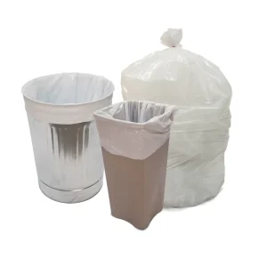 Mini PE Trash Bags 1.2 Gallon Small Clear for Bedroom Office