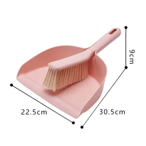 Mini Pet Broom and Dustpan Combo for Kitchen Cleaning Durable Rubber and Plastic Head Small Space Desktop Tool for Home Use