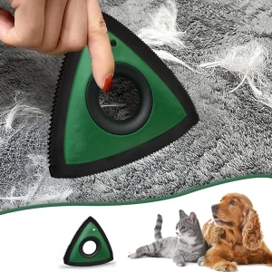 Mini Pet Hair Remover Triangle for Bedding Couch Car Interior Detailing Home Furniture Handheld Reusable Fur