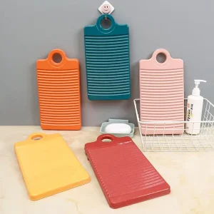 Mini Portable Thickened Handheld Scrubboard Non Slip Household Laundry Washboard for Dormitory Use and Clothes Washing