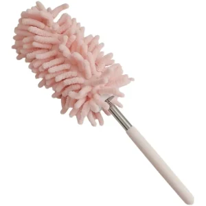 Mini Retractable Telescopic Microfiber Feather Dust Sweeper Long Handled Chenille for Household Car Usage Washable Cotton Duster