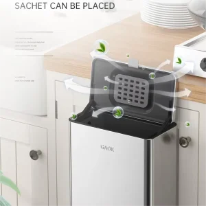 Mini Stainless Steel Waste Bin Trash Bins Kitchen Table Trash Can Living Room Hanging Trash Can for Desk Bathroom Dustbin