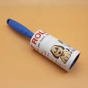 Mini Sticky Lint Roller with Replaceable Handle Cute Pet Pattern Dust Remover for Clothing Furniture Pet Hair Cleaning