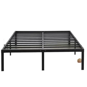 Modern Design Hotel Double Bed with Removable Iron Frame Large H Mild Steel Mattress Base for Living Room Factory Direct