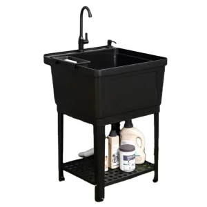 Modern Design Luxury Plastic Washing Sink with Storage Board Multi Functional Convenient for Outdoor Use Factory Price