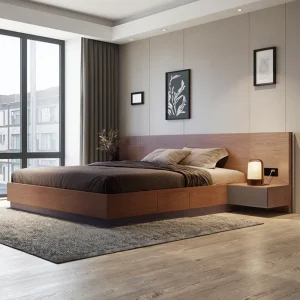 Modern Design Mdf Storage Tatami Bed King Size Bedroom Set With Drawer Simple Wood Double Bed