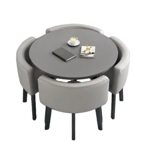 Modern Durable 4-Seater Dining Table and Chair Set for Home