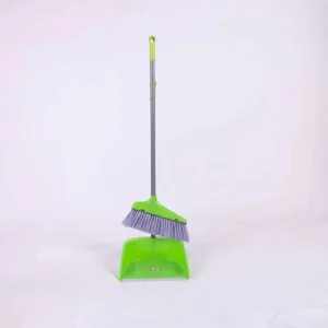 Modern Durable Home Floor Sweeper Cleaning Tools Set with Broom Dustpan Stand Nylon Bristle for Pet Use